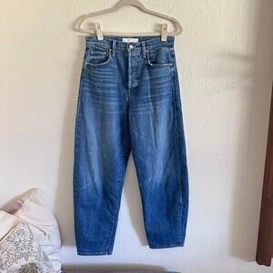 MOTHER Women's barrel Leg Jeans - Blue size 28